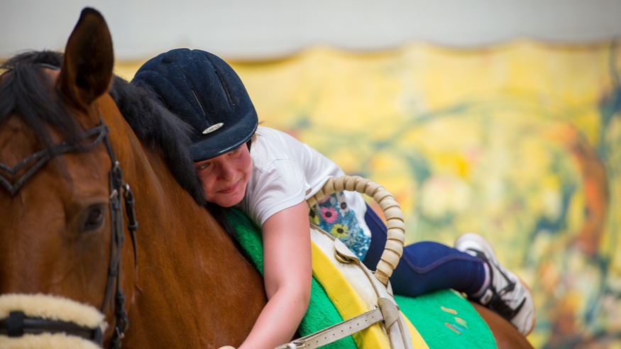 Kind auf einem Pferd, Sterntalterhof