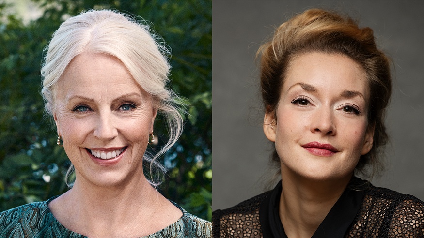 ANNE SOFIE VON OTTER (C) EWA-MARIE RUNQUIST, VERA-LOTTE BOECKER (C) MONARCA STUDIOS Porträts von Anne Sophie von Otter und Vera-Lotte Boecker