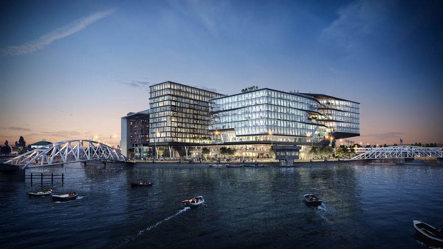 UNSTUDIO | BOOKING.COM HEADQUARTER, AMSTERDAM, 2022 | TURN ON PARTNER: SPANNVERBUND GMBH | RENDERING: UNSTUDIO booking.com headquarter, Amsterdam, 2022