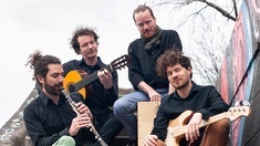 Oscar Antolí Quartett © Reza Maleki Oscar Antolí Quartett mit ihren Instrumenten