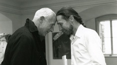 Herbert Achternbusch und Richard Pils © Konrad Hölzl, Bibliothek der Provinz Herbert Achternbusch und Richard Pils