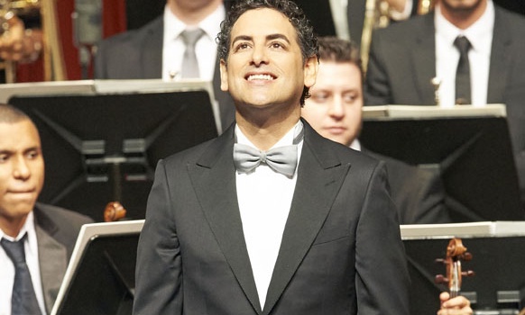Florez Juan Diego bei seiner Gala für Sinfoná por el Perú an der Wiener Staatsoper (April 2015)