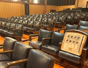 Restaurierung Sendesaal Sitze